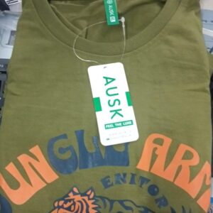 Men T Shirt Color Olive Green Size Xl