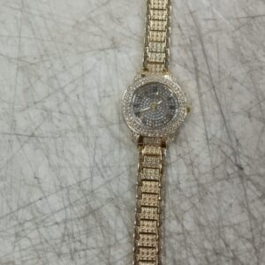 Ladies Watch Simple And Luxurious Digital L Adies Steel Strap Watch Color Golden