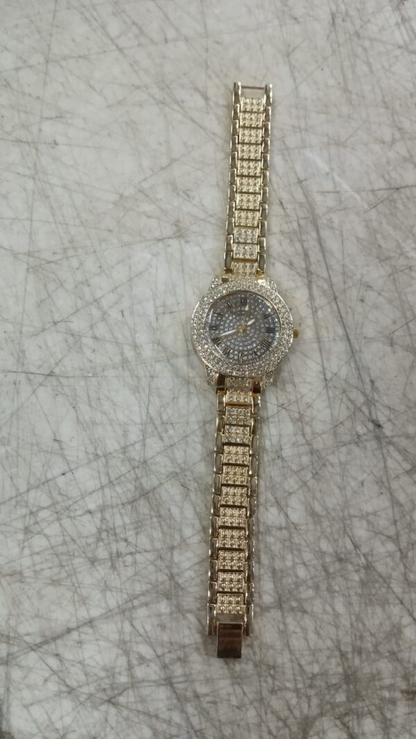 Ladies Watch Simple And Luxurious Digital L Adies Steel Strap Watch Color Golden