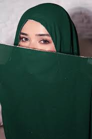 Chiffon Georgette Forest Green Hijab Scarf
