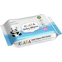 Klara 99 Pure Water Baby Wipes With Aloe Vera RashFree 72 Wipes Each Pack