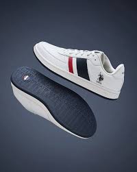 UPointSPoint Polo AssnPoint Men Gael Retro Court Sneakers White Size 7