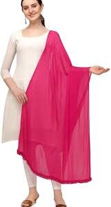 Women Dupatta Pink Color
