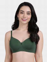 Women Stuff Bra Green Color Size 38
