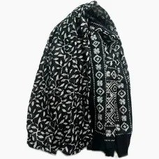 Women Black Printed Dupatta