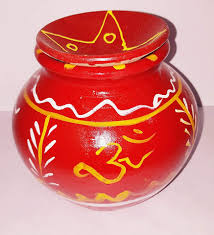 Bs Natural Mitti Kalash Colourful Paint