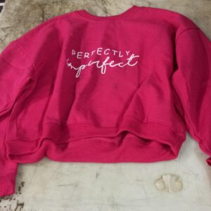 Rose Pink Sweatshirt For Women Size L