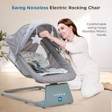Mee Mee Electric Baby Rocking Automatic Rocker With Bluetooth Music Connectivity