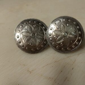 Silver Plated Round Shape Earrings For Women