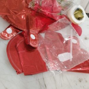 Red And Golden Anniversary Decoration Kit