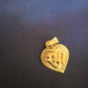 Golden Color Om Locket For Men