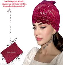 Islamic Hijab Cap Naqab Topi For All Girls Pack Of 4