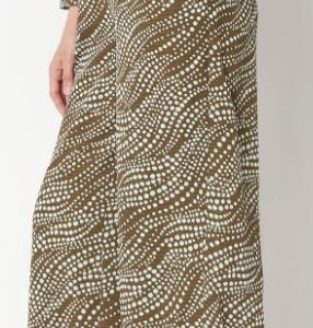 Vero Moda Women Capers Colour Printed Straight Fit High Rise Culottes Trousers Size Xl