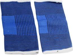 Blue And White Elastic Knee Support