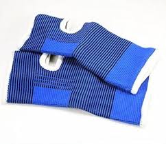 Blue And White Ankle Wrap For Pain Relief