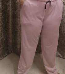 Womens Cotton Jogger Pink Size Xl