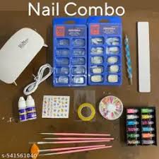 Unique Professional Nail Art Combo With All Types Of Accessories Showing In Image