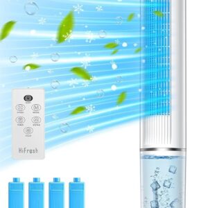 Hepafresh Tower Air Cooler For Home 4L Water Tank 80 Watt