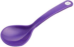 Purple Colour Plastic Serving Spoon
