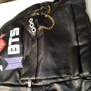 Black Printed Bag For School And Office