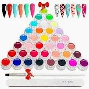 Venalisa 36 Colors Gel Kit Soak Off Led Nail Art Pure Color Gel Pod Gel Polish 8Ml