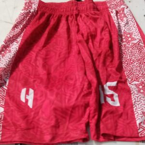 Mens Red Printed Short Size Xxl