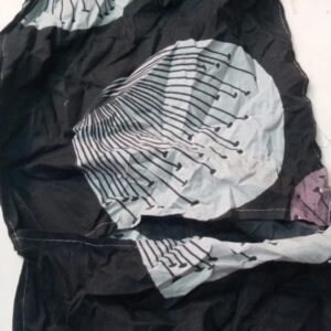 Black Printed Pillow Cover 1 Piece