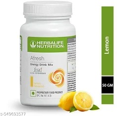 Herbalife Nutrition Afresh Lemon Flavoured Energy Drink Mix 50G