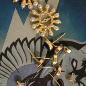 White Pearl Stud Earrings With 3 Pair In 1