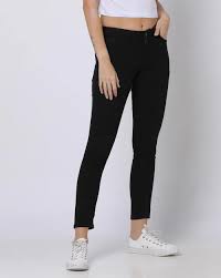 Dnmx WomenS MidRise Skinny Jeans Black Colour Size 34