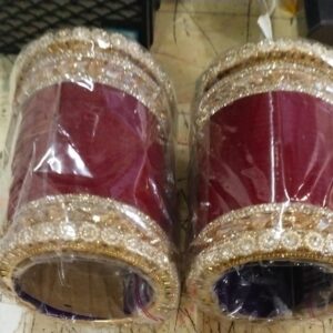 Plastic Chooda Set With Cubic Work For Women And Girls Pack Of Both Hand Chooda Set