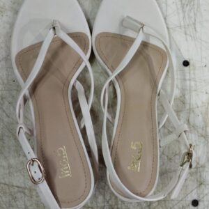 IncPoint5 WomenS Cream Back Strap Sandals Size 39
