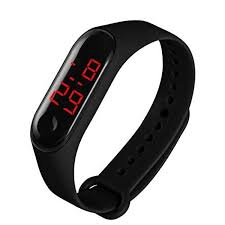 Black Colour Led Watch For Kids