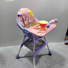 Star Daisy Portable 2In1 Table Talk High Chair Convertible High Chair Purple