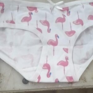 Kids Girls Printed Panty Size 4 To 5 Years White