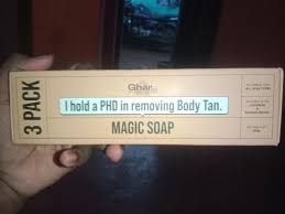 Magic soap Ghar soap I HOLD A PHD IN REDUCING BODY TAN300GM