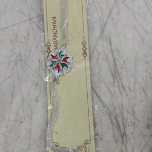 Bharat Silver Plated Beautiful Bracelet Rakhi for Men