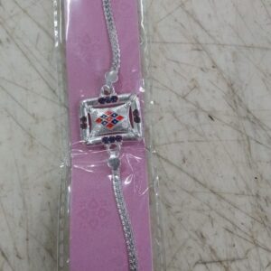 Bharat Silver Plated Beautiful Bracelet Rakhi for Men