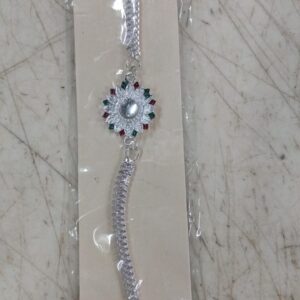 Bharat Silver Plated Beautiful Bracelet Rakhi for Men