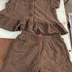 KIDS GJ TOP SHORT BROWN COLOUR 7 TO 8 YEARS