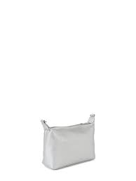 Women Silver Solid Sling Bag