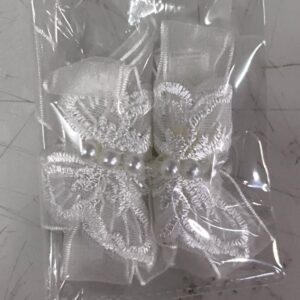 WHITE NET BUTTERFLY HAIRBAND