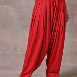 Lakshita Women Red Regular Pleated Solid Salwar Size Xl