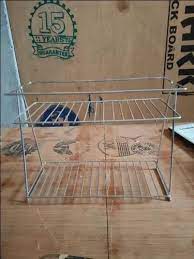 Stainless Steel Kitchen Rack Counter Top 2 Layer Storage Rack For Kitchen Premium Quality