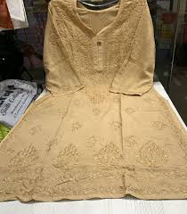 Orange Or PeachColored Women Kurti Size Xxl