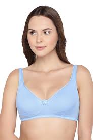 Rosaline Padded Coverage Bra Blue Colour Size 2870