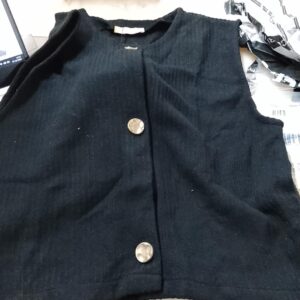 Zara Women Black Sleeveless Sweater Size M