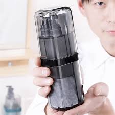 Travel Mouth Washing Cup Storage Set Or Razor Holder Wash Cup Travel Toiletry Kit Blue