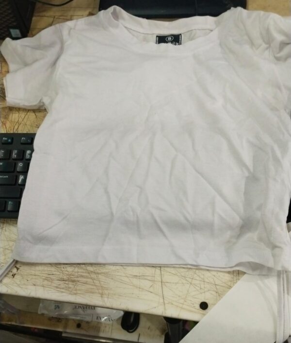 Girls Plain White Colour Top Size S