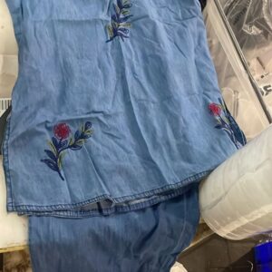 Denim Top And Jean For Women Size M